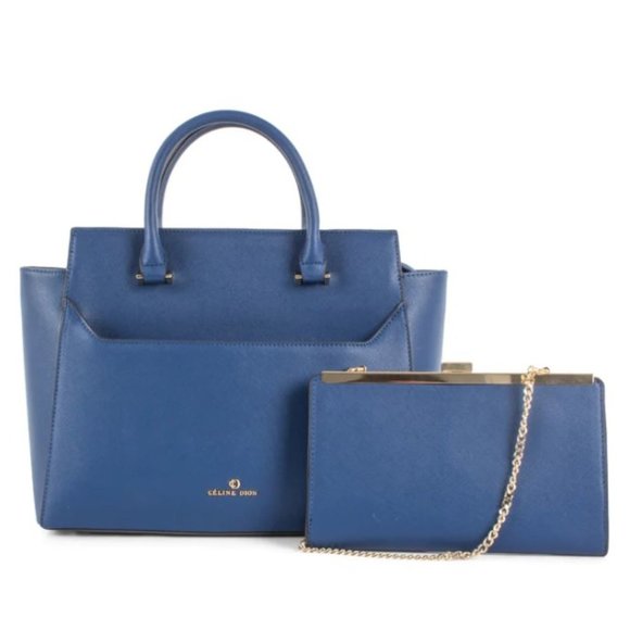 Celine Dion Grazioso Faux Leather Satchel - Picture 1 of 6